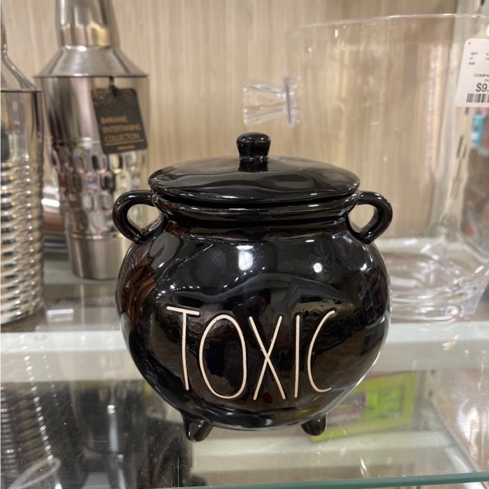 Rae Dunn Halloween Toxic Cauldron Halloween Candle Large
